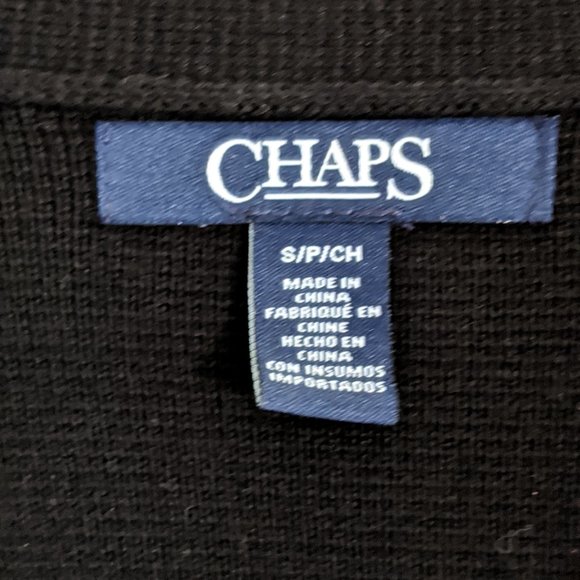 Chaps Black Knit Blazer- Size Small - Picture 3 of 9